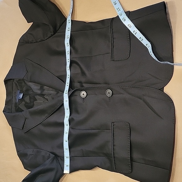 J. Crew Women's Black Super 120's 100% Wool Blazer Jacket 2 Button Size 10 EUC! - Picture 9 of 10